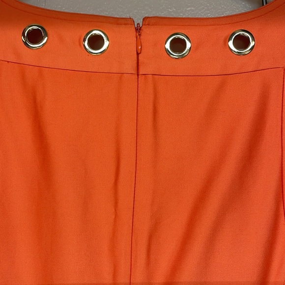 NWT Calvin Klein Fit and Flare Dress with Gold Grommets - Picture 7 of 13